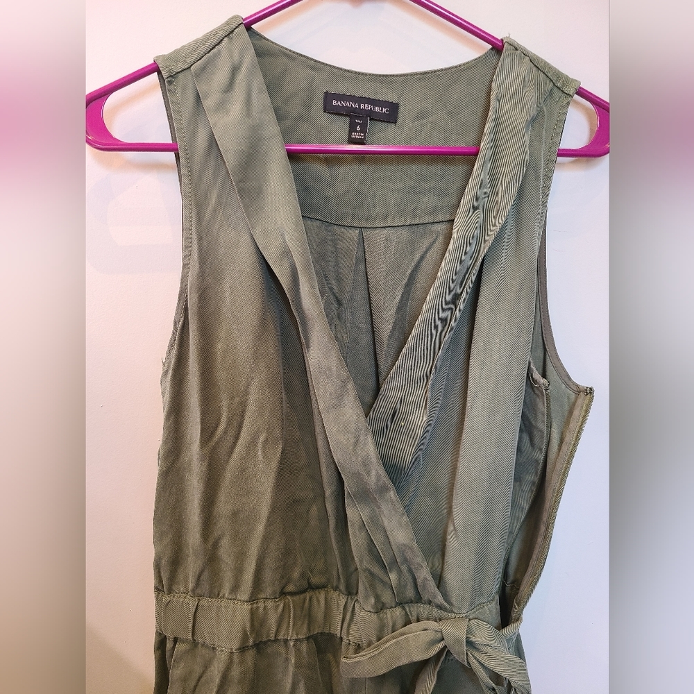 Green jump suit
